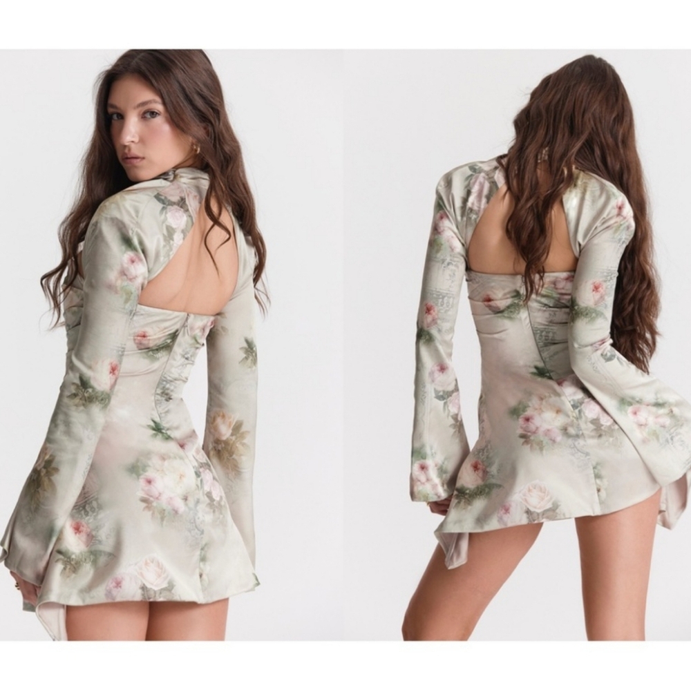 House Of CB 'Toira' Mini Dress In Vintage Cream - Picture 2 of 12